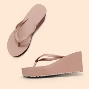 Chanclas Marrones Plataforma Sombra Natural