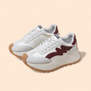 Zapatillas Rojas Mujer Plataforma Viva