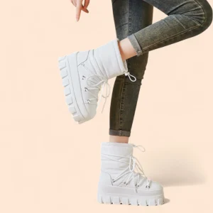 Botas Blancas Plataforma Nevada